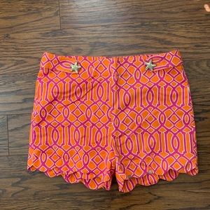 Pink and orange shorts